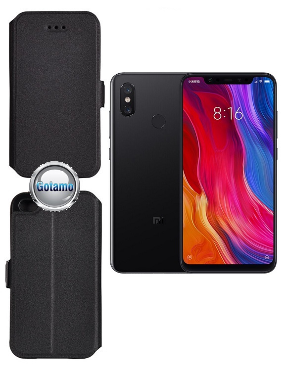 Slim Diary dėklas Xiaomi Mi Mix 2S telefonams juodos spalvos