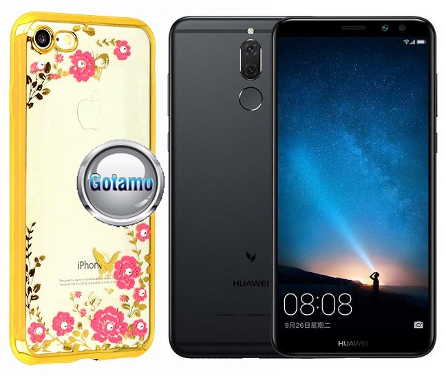 Spring dėklas nugarėlė Huawei Mate 10 Lite telefonams aukso spalvos