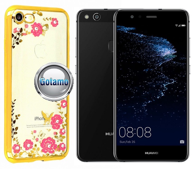 Spring dėklas nugarėlė Huawei P10 Lite telefonams aukso spalvos