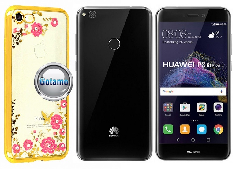 Spring dėklas nugarėlė Huawei P9 Lite (2017) telefonams aukso spalvos