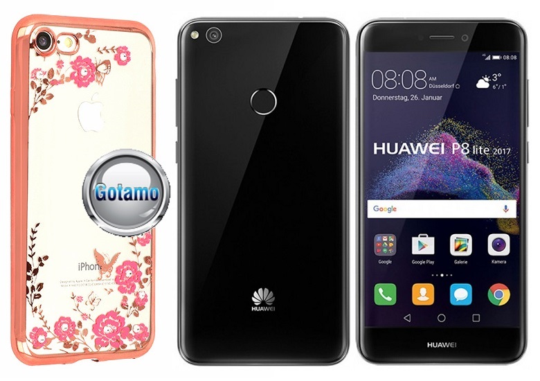 Spring dėklas nugarėlė Huawei P9 Lite (2017) telefonams rožinės spalvos