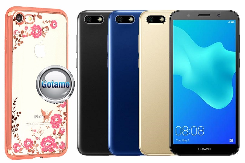 Spring dėklas nugarėlė Huawei Y5 (2018), Huawei Honor 7S telefonams rožinės spalvos