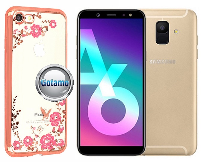 Spring dėklas Samsung Galaxy A6 (2018) rožinės spalvos