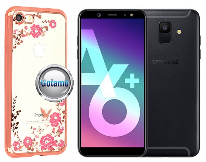 Spring dėklas Samsung Galaxy A6 Plus (2018) rožinės spalvos