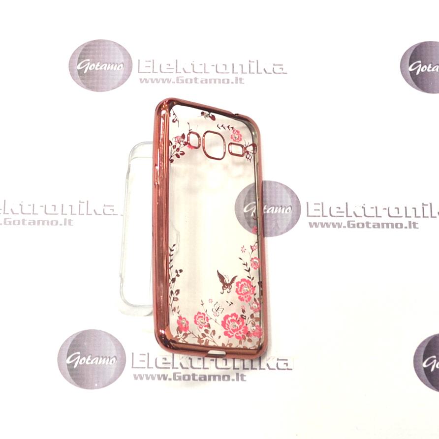 Spring dėklas nugarėlė Samsung Galaxy J3 (2016) telefonams rožinės spalvos 3 Spring dėklas Samsung Galaxy J3 (2016) – nuotrauka 3