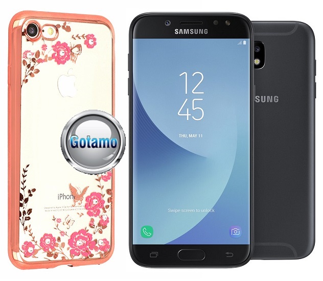 Spring dėklas Samsung Galaxy J5 (2017) J5 Pro rožinės spalvos