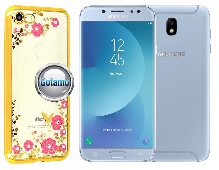 Spring dėklas Samsung Galaxy J7 (2017) J7 Pro aukso spalvos