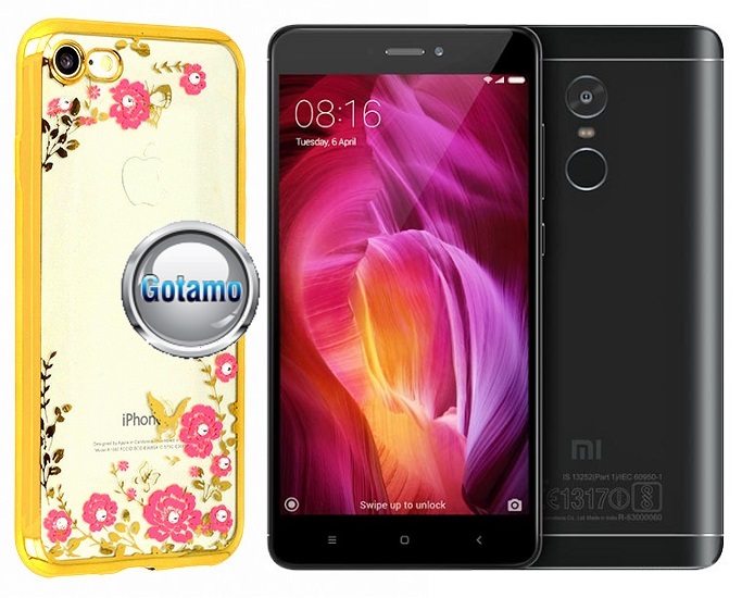 Spring dėklas nugarėlė Xiaomi Redmi Note 4, Xiaomi Redmi Note 4X telefonams aukso spalvos