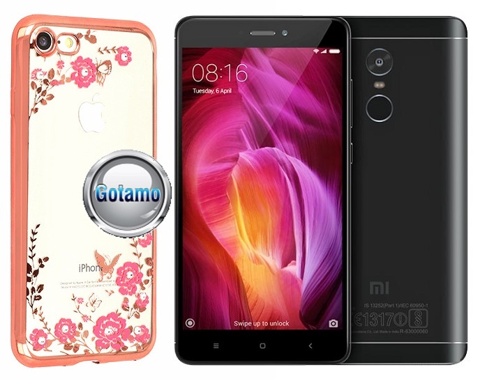 Spring dėklas nugarėlė Xiaomi Redmi Note 4, Xiaomi Redmi Note 4X telefonams rožinės spalvos