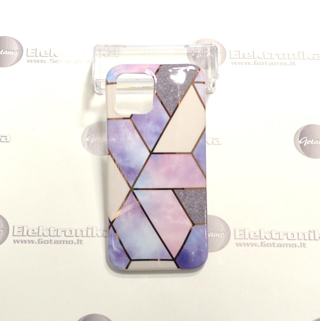 Tiles dėklas nugarėlė Apple iPhone 12 Pro Max telefonams violetinės spalvos 2 Tiles deklas Apple iPhone 12 pro max violetines 2