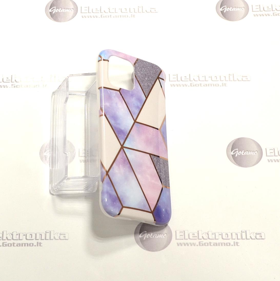 Tiles dėklas nugarėlė Apple iPhone 12 Pro Max telefonams violetinės spalvos 4 Tiles deklas Apple iPhone 12 pro max violetines 4