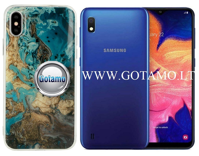 Tiles dėklas Samsung Galaxy M10 mėlynos spalvos