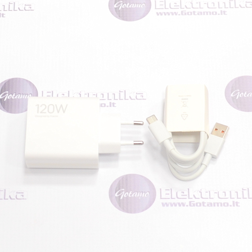 Tinklo kroviklis 120W Xiaomi (hyper įkrova) su Type-C laidu 2 Tinklo kroviklis 120W