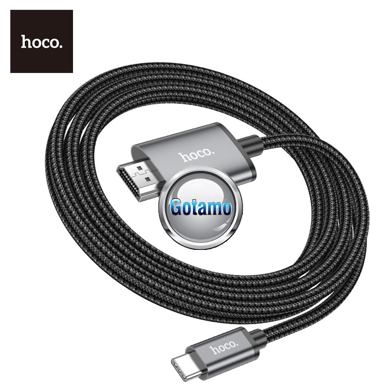 Type-C į HDMI laidas 2 metrai Hoco 7 Type-C į HDMI