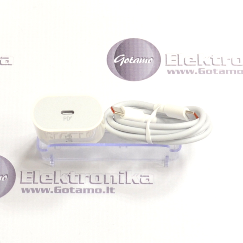 Type-C tinklo kroviklis 20W GaN ir Type-C į Type-C laidas Foneng 3 Type-C tinklo kroviklis