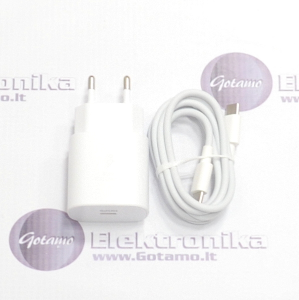 Type-C tinklo kroviklis 25W GaN ir Type-C į Type-C laidas Foneng 3 Type-C tinklo kroviklis 25W GaN