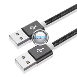 Juodas USB 2.0 į USB 2.0 laidas 3 metrų ilgio