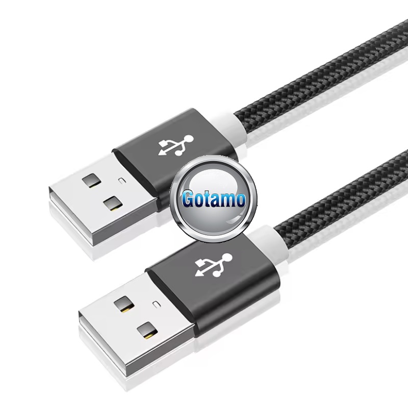 USB 2.0 į USB 2.0 laidas 3 metrai juodos spalvos