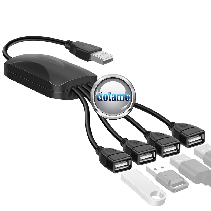 USB šakotuvas USB 2.0 4 lizdai Akyga