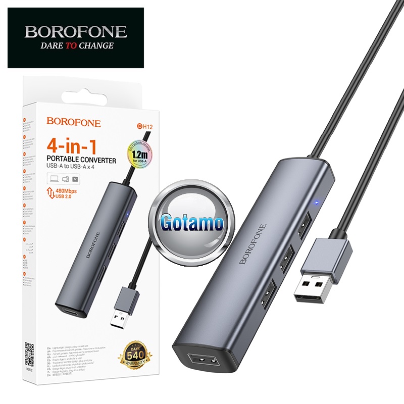 USB šakotuvas USB 2.0 4 lizdai Borofone