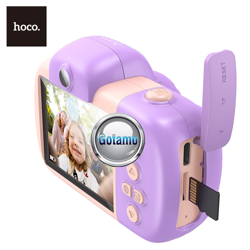 Vaikiškas fotoaparatas Hoco Children Camera 1080P žalsvai melsvos spalvos 6 Hoco Children Camera 1080P žalsvai melsvos 6