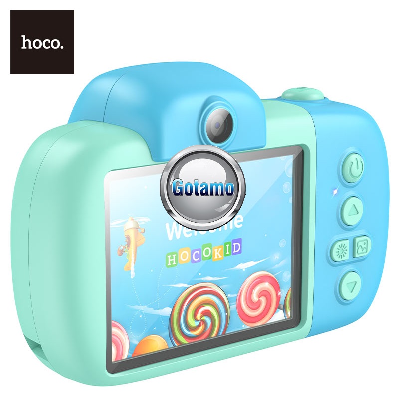 Vaikiškas fotoaparatas Hoco Children Camera 1080P žalsvai melsvos spalvos 7 Hoco Children Camera 1080P žalsvai melsvos 7