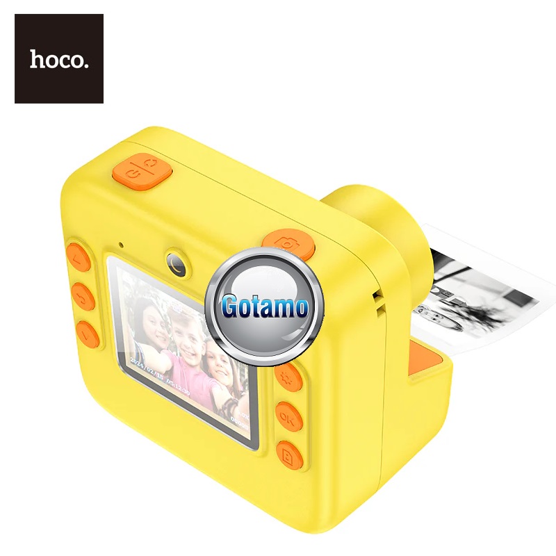 Vaikiškas spausdinantis fotoaparatas Hoco Children Camera 720P Print geltonos spalvos 8 Hoco Children Camera 720P Print geltonos 8