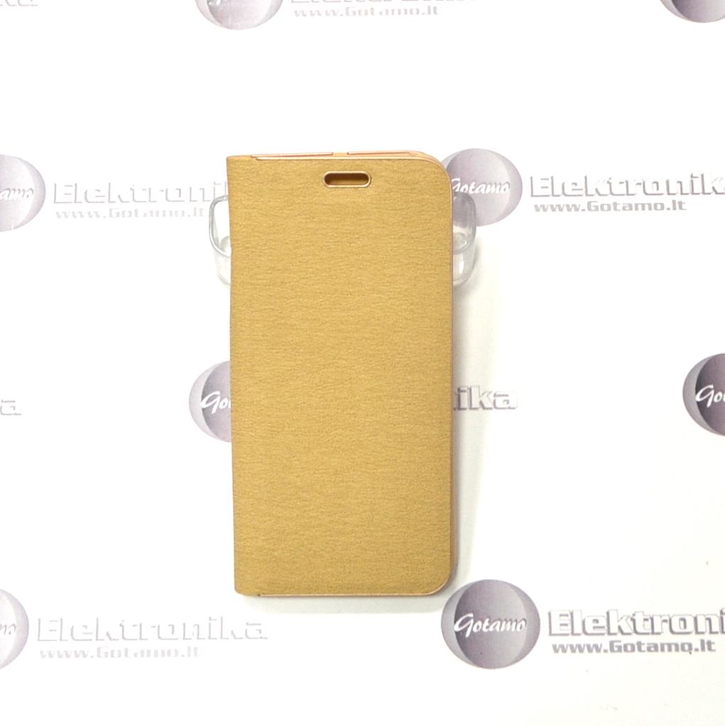 Vennus Diary magnetinis dėklas Samsung Galaxy A8+ (2018) telefonams aukso spalvos 2 Vennus Diary magnetinis dėklas Samsung Galaxy A8+ (2018) – nuotrauka 2