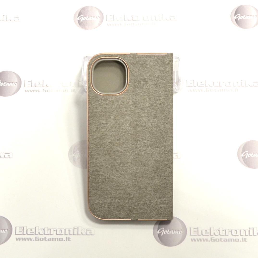 Vennus Diary magnetinis dėklas Apple iPhone 14 Plus telefonui sidabro spalvos 3 Diary magnetinis deklas Apple iPhone 14 plus sidabro 3
