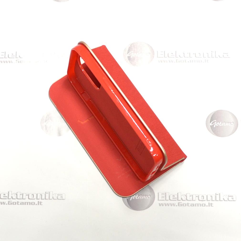 Vennus Diary magnetinis dėklas Apple iPhone 14 Pro telefonui raudonos spalvos 5 Diary magnetinis deklas Apple iPhone 14 pro raudonos 5