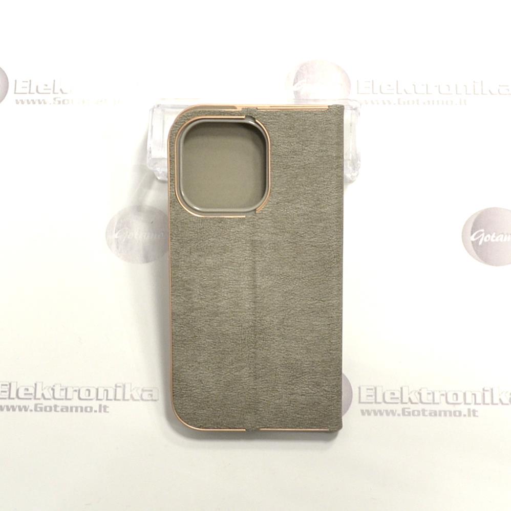 Vennus Diary magnetinis dėklas Apple iPhone 14 Pro telefonui sidabro spalvos 3 Vennus diary magnetinis deklas Apple iPhone 14 pro sidabro 3