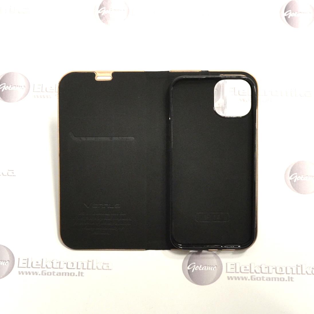Vennus Diary magnetinis dėklas Apple iPhone 14 telefonui juodos spalvos 4 Vennus diary magnetinis deklas Apple iPhone 14 juodos 4