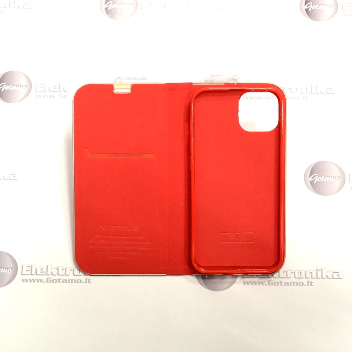Vennus Diary magnetinis dėklas Apple iPhone 14 telefonui raudonos spalvos 4 Vennus diary magnetinis deklas Apple iPhone 14 raudonos 4