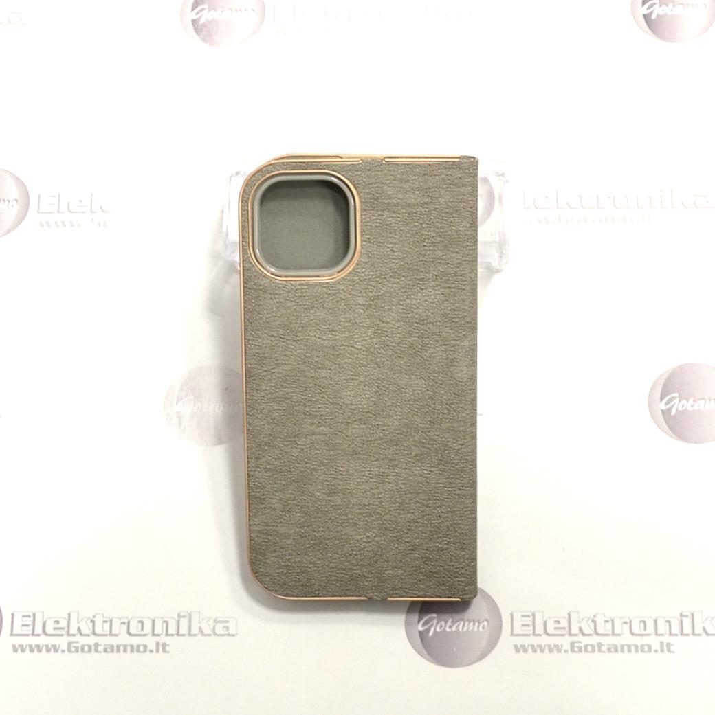Vennus Diary magnetinis dėklas Apple iPhone 14 telefonui sidabro spalvos 3 Vennus diary magnetinis deklas Apple iPhone 14 sidabro 3
