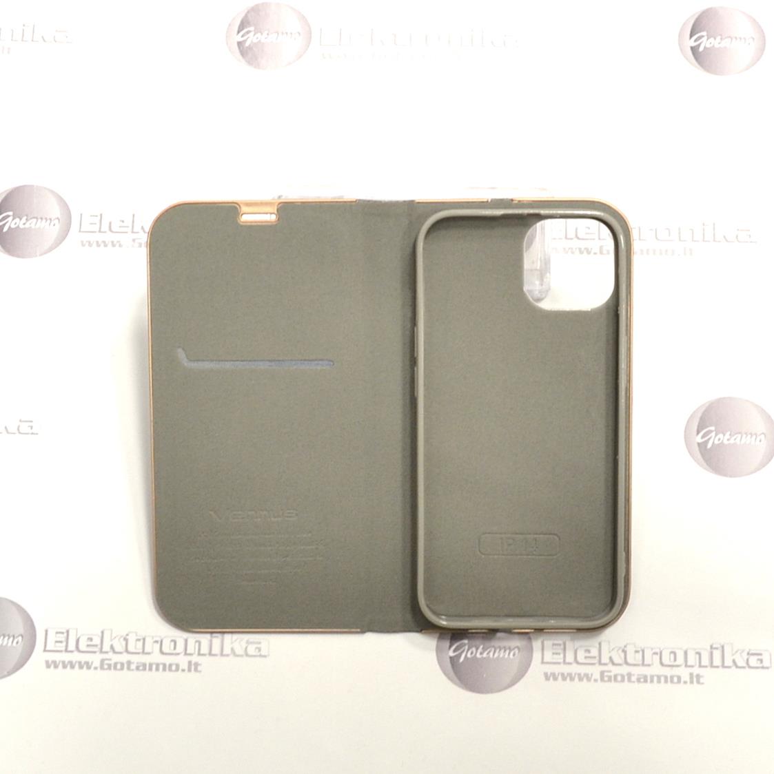 Vennus Diary magnetinis dėklas Apple iPhone 14 telefonui sidabro spalvos 4 Vennus diary magnetinis deklas Apple iPhone 14 sidabro 4