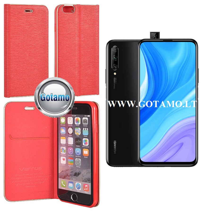 Huawei Y9 Prime telefonams raudonos spalvos