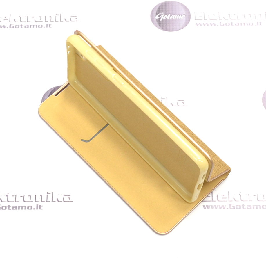 Vennus Diary magnetinis dėklas Samsung Galaxy S21+ 5G telefonui aukso spalvos 5 Vennus Diary magnetinis dėklas Samsung Galaxy S21+ 5G – nuotrauka 5
