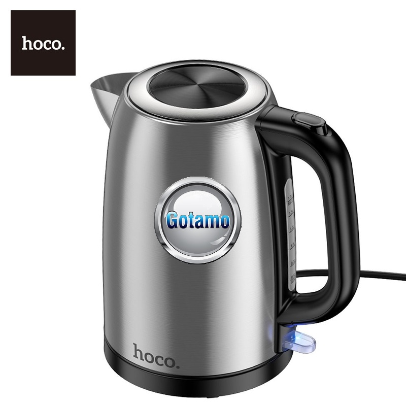 Virdulys (arbatinukas) elektrinis Hoco HE12 1.7L 2200W, nerūdijančio plieno 6 Virdulys (arbatinukas) elektrinis Hoco HE12