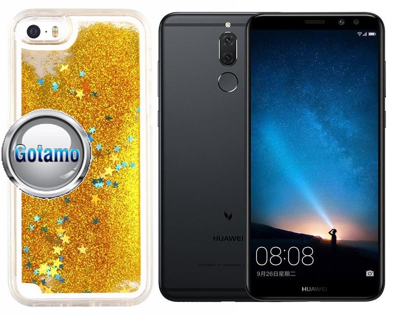 Waterfall dėklas nugarėlė Huawei Mate 10 Lite telefonams aukso spalvos