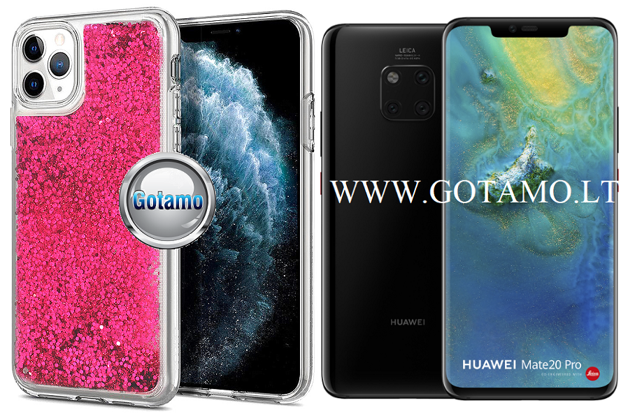 Waterfall dėklas nugarėlė Huawei Mate 20 Pro telefonams rožinės spalvos