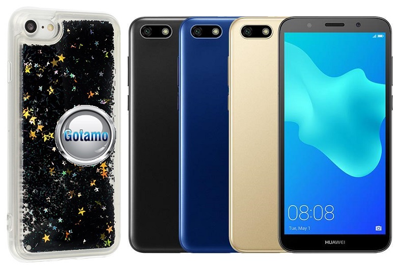 Waterfall dėklas nugarėlė Huawei Y5 (2018) Huawei Honor 7S telefonams juodos spalvos