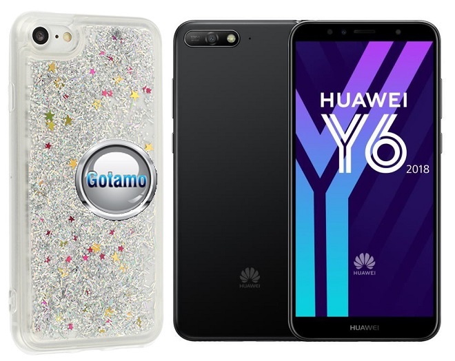 Waterfall dėklas nugarėlė Huawei Y6 (2018) Huawei Honor 7A telefonams sidabro spalvos
