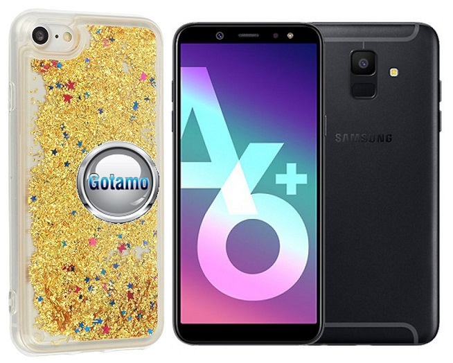 Waterfall dėklas Samsung Galaxy A6 Plus (2018) aukso spalvos