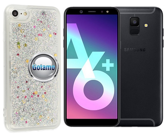 Waterfall dėklas Samsung Galaxy A6 Plus (2018) sidabro spalvos
