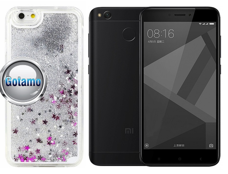Waterfall dėklas nugarėlė Xiaomi Redmi 4X telefonams sidabro spalvos