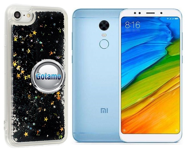 Waterfall dėklas nugarėlė Xiaomi Redmi 5 telefonams juodos spalvos
