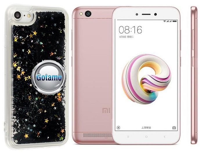Waterfall dėklas nugarėlė Xiaomi Redmi 5A telefonams aukso spalvos