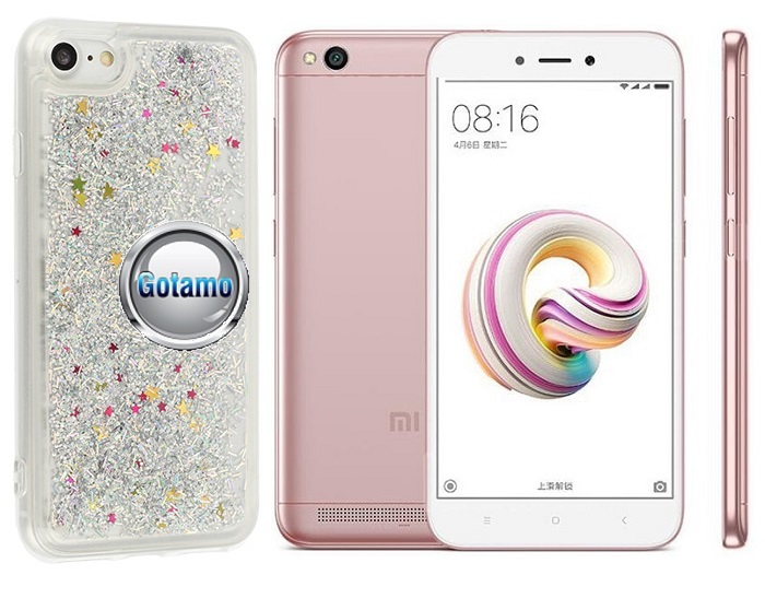 Waterfall dėklas nugarėlė Xiaomi Redmi 5A telefonams sidabro spalvos