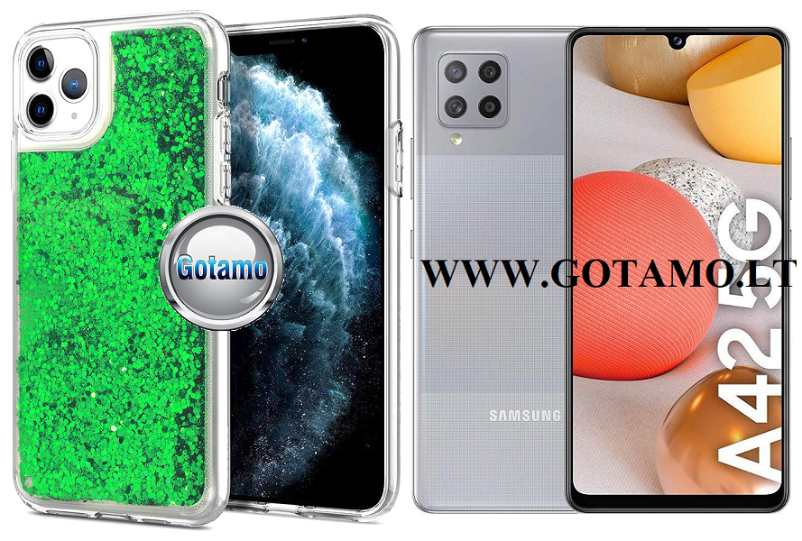 Waterfall2 dėklas Samsung Galaxy A42 5G žalios spalvos