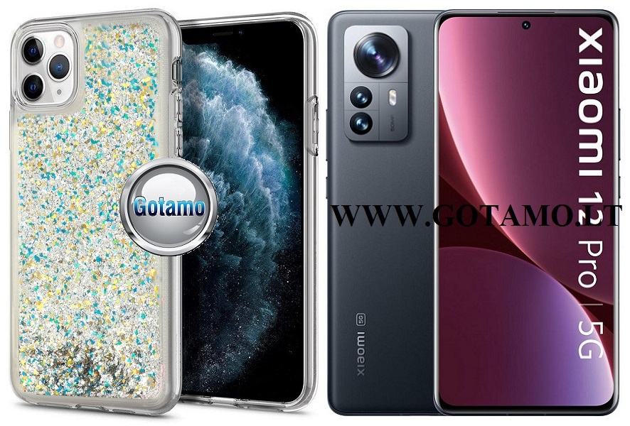 Waterfall2 dėklas nugarėlė Xiaomi 12 Pro, Xiaomi 12S Pro telefonams sidabro spalvos